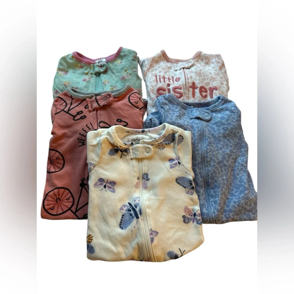 LOT of 5, - 3‎ Month Footed Sleepers